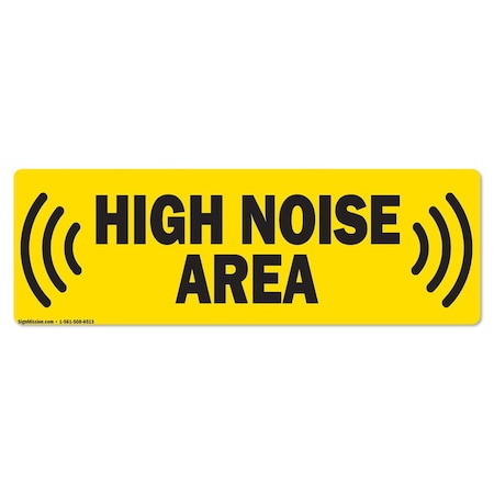 Signmission High Noise Area 18in Non-Slip Floor Marker, 6PK, 16 in L, 16 in H, FD-R-16-6PK-99840 FD-R-16-6PK-99840